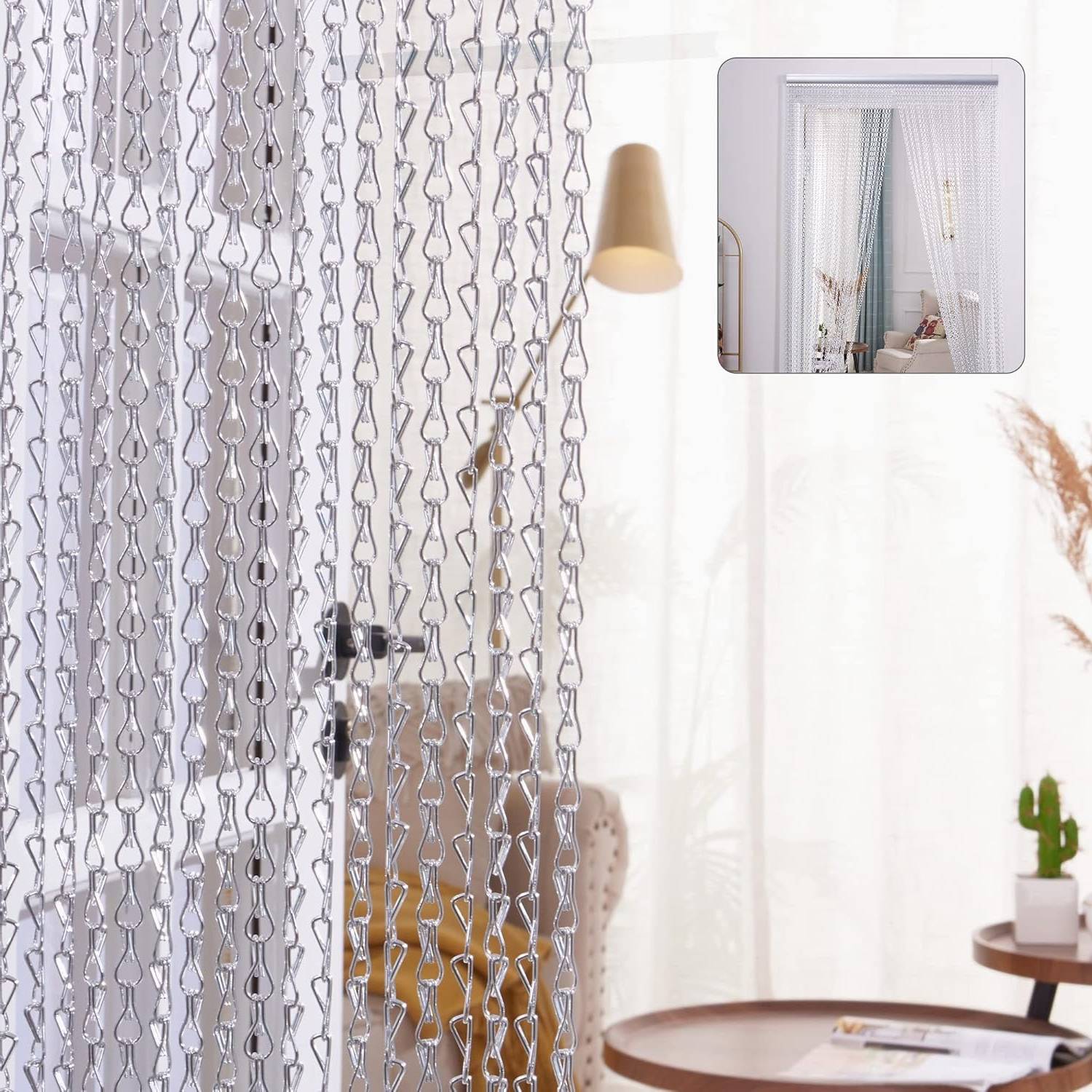 Chain Link Curtain - Black